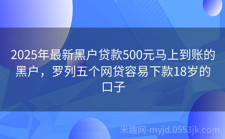 2025年黑戶最新口子申請(qǐng)指南，初學(xué)者與進(jìn)階用戶通用步驟
